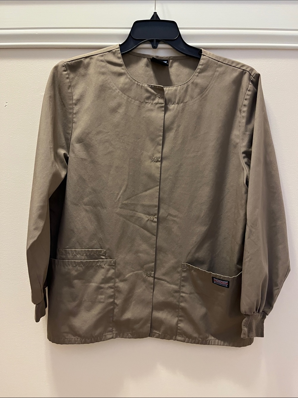 Women’s Cherokee Workwear Snap Front Warm-Up Jacket Labcoat